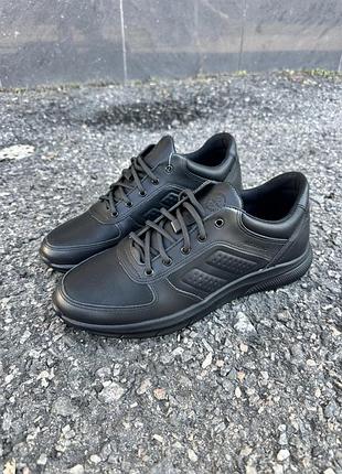 Чоловічі кросівки clubshoes шкіряні чорні 43