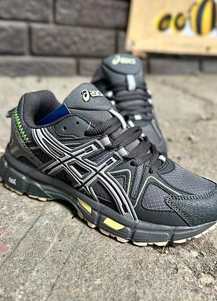 Кроссовки asics комбинированные серые