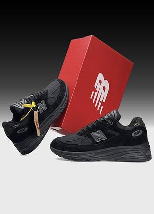 Кроссовки мужские new balance 991 комбинированные черные 42