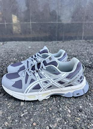 Кроссовки asics gel комбинированные серые 38