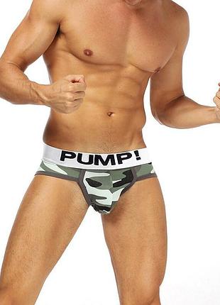 Бріфи чоловічі pump камуфляжні. колір: хакі