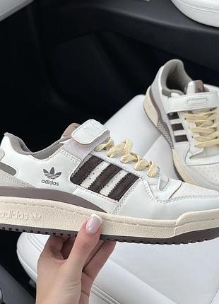 Кросівки з дефектами!!! adidas forum white brown 38й.