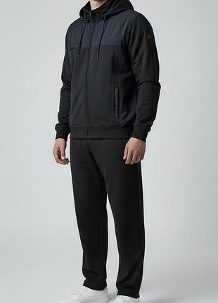 Спортивный костюм мужской soccer battal большие размеры темно-синий трикотажный 6xl (бател)