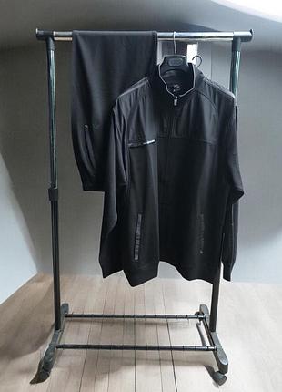 Мужской спортивный костюм soccer. супер батал 6xl - 8xl. сокер черный. 8xl