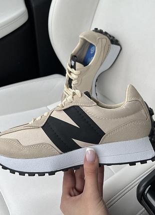 Кроссовки с дефектами new balance 327 beige black new sale!!!й