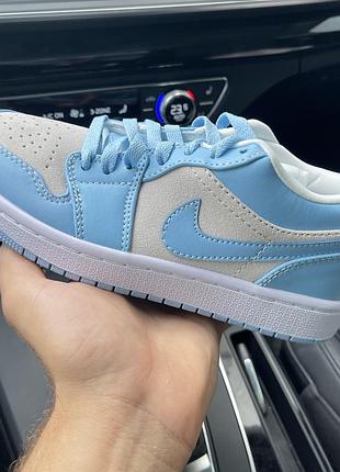 Кроссовки с дефектами jordan low blue premium sale!!!й