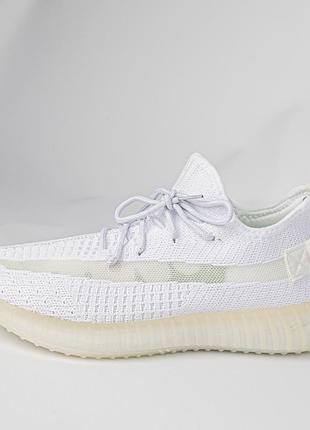 Кросівки тканинні білі adidas для чоловіка/жінки. легкі, зручні для бігу! 44