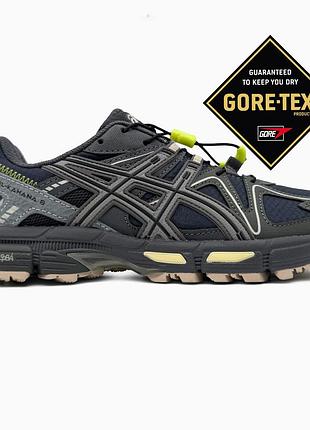 Кроссовки мужские asics gel-kahana 8 black/grey/green gore-tex 41й 26см