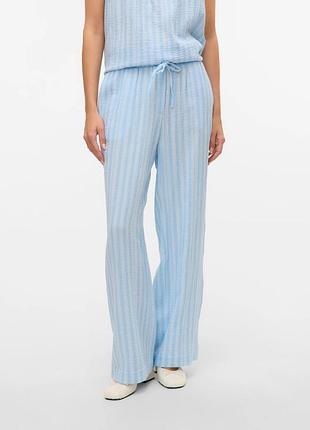 Жіночі блакитні штани vero moda блакитний, s
