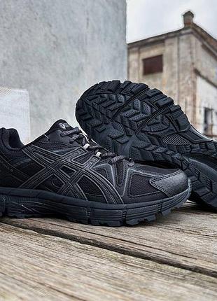 Кросівки asics gel black комбіновані чорні