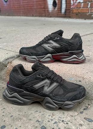 Кросівки new balance 9600 комбіновані чорні 39