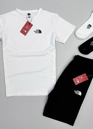 Футболка шорты the north face 2пары носки в подарок!