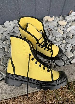Кеди unisex dalas жовті бавовна, 40