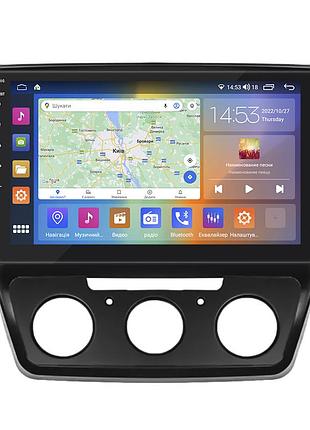 Штатная магнитола lesko для skoda yeti i рестайлинг 2013-2018 экран 10" 2/32gb carplay 4g wi-fi gps prime