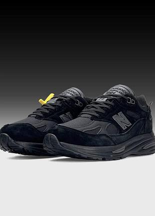 Кроссовки мужские new balance 991 комбинированные черные
