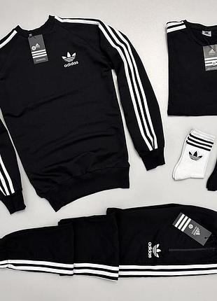 Набор adidas свитшот-штаны-футболка-2пары носков