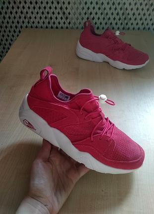 Рожеві замшеві кросівки puma wns blaze of glory so (360101-09) оригінал