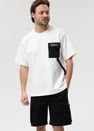 Костюм черный мужской летний urban cargo set