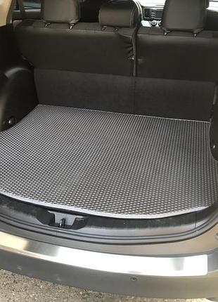 Килимок багажника з докаткою (eva, чорний) для toyota rav 4 2013-2018 рр