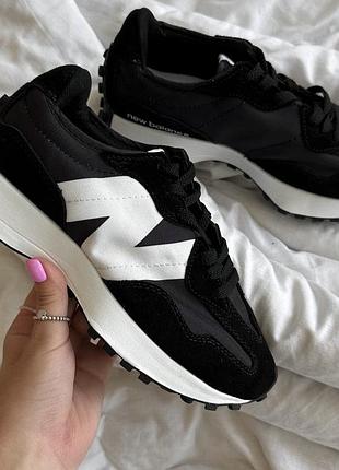 Кроссовки с дефектами!!! new balance 327 black premium 37й 23,5см