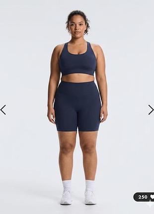 Женские батальные велосипедки с высокой посадкой oysho синий, 5xl
