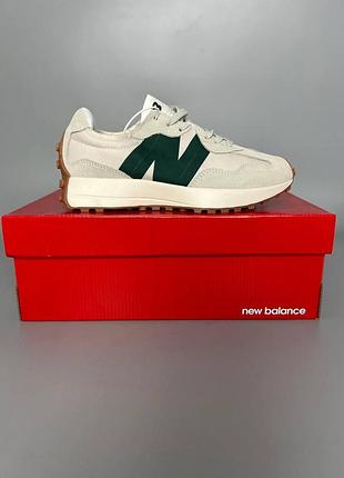 Кросівки new balance 327 beige/green брак 39й 24,5см