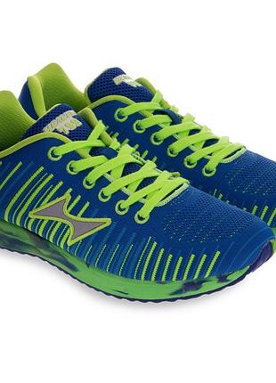 Кроссовки health 799-2 размер 36-45 синий-салатовый 41