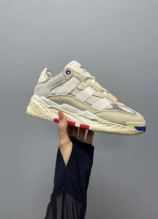 Кеды adidas niteball белые для мужчин удобные кожа/текстиль