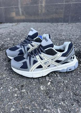 Кроссовки asics gel комбинированные серые