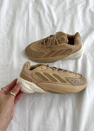 Женские кроссовки adidas ozweego adiprene кроссы адидас для женщин адики удобные бежевые повседневные