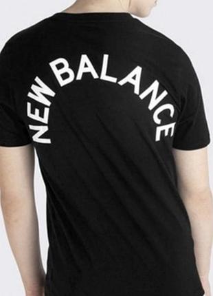 Мужская футболка new balance nb черная нью беленс