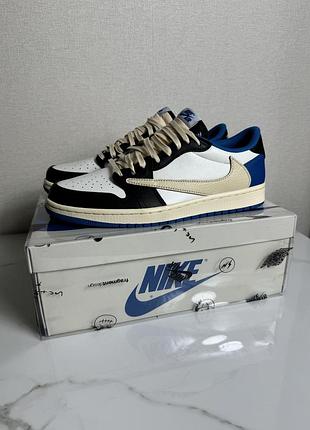 Кроссівки nike air jordan 1 low fragment x travis scot