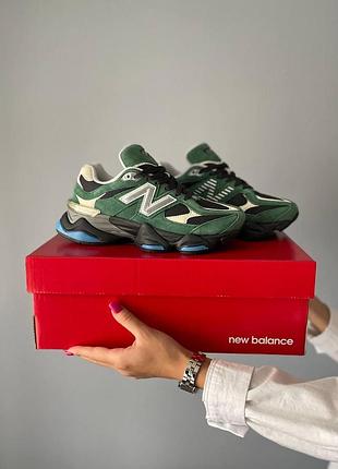 Нью беланс 9060 кроссы для женщин замшевые зеленые женские new balance 37