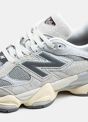 Женские кроссы new balance 9060 замшевые серые нью беланс для женщин 39