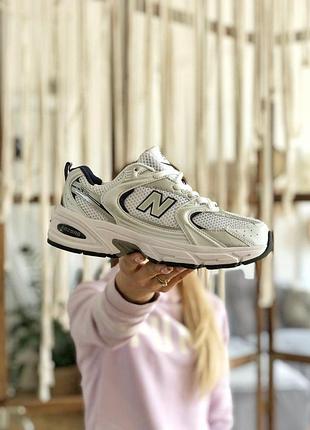 Кроссовки new balance 530 белые с сеткой для женщин стильные 530 40