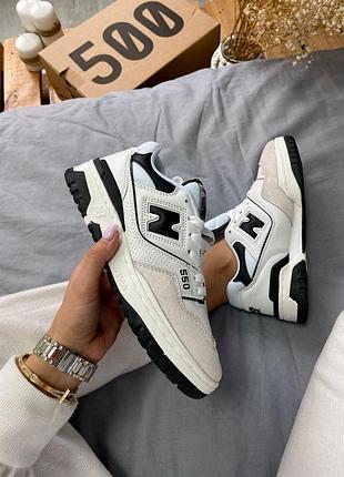 Кроссовки new balance 550 белые стильные для женщин повседневные ньюбики 40