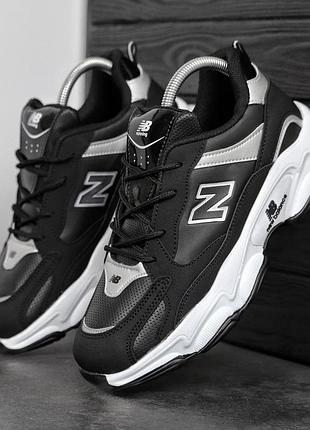 Мужские кроссовки нью баланс new balance black чёрный 40