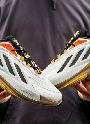 Мужские кроссовки adidas ozelia кроссы адидас для мужчин адики повседневные удобные белые замша/сетка стильные 41