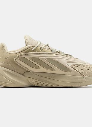 Мужские кроссовки adidas ozelia кроссы адидас для мужчин адики повседневные замша/сетка удобные стильные бежев