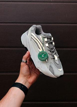 Женские кроссовки adidas yeezy 700 серые с уникальным дизайном легкие тканевые изики для женщин адидас 38
