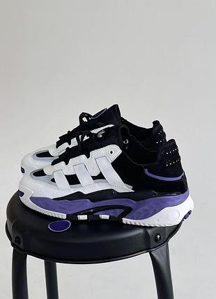 Мужские кроссовки adidas niteball белые для мужчин адики повседневные удобные стильные
