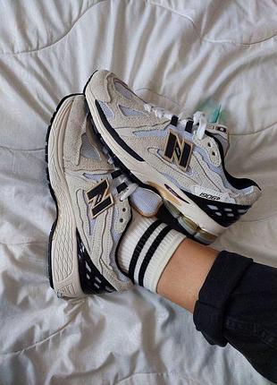 Кроссы new balance 1906d для мужчин удобные легкие ньюбики кожа/сетка серые 43