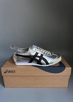 Кроссовки уценка asics onitsuka tiger mexico silver 39й 24,5см