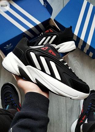 Мужские кроссовки adidas ozelia черные текстиль адики легкие удобные повседневные для мужчин 42
