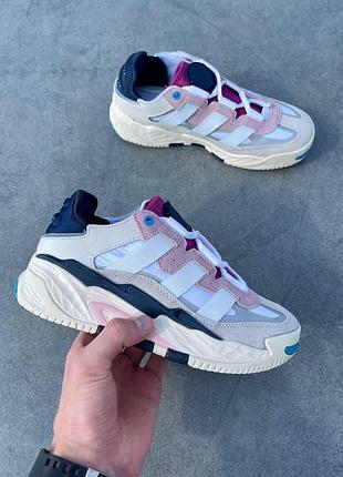 Женские кроссовки adidas niteball адидас найтбол для женщин белые удобные кожаные повседневные 41