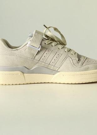 Мужские кеды adidas forum 84 low light замша удобные белые адики 42