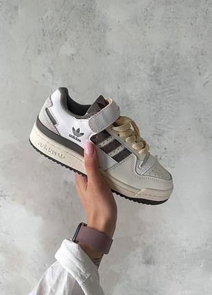 Кросівки adidas forum 84 low білі для жінок адіки зручні повсякденні для спорту