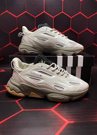Чоловічі кросівки adidas ozweego для чоловіків адики замша/тканина зручні стильні білі кроси адідас 42