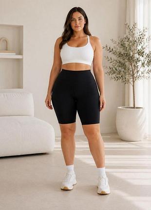 Женские батальные велосипедки с высокой посадкой oysho 4xl