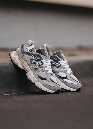 Женские серые замшевые кроссы new balance 9060 нью беланс для женщин 41